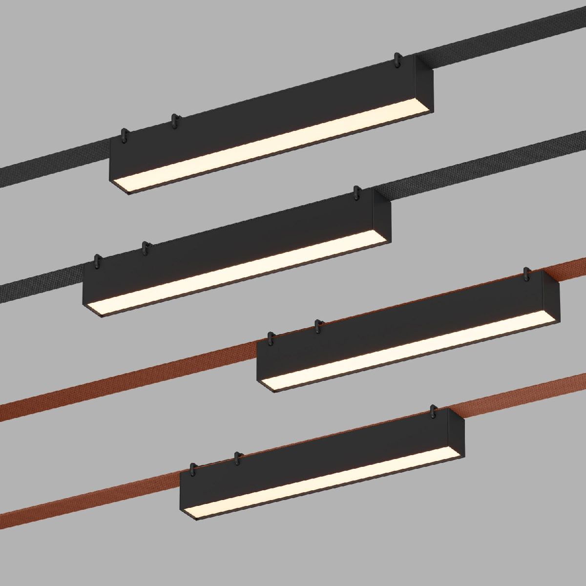 Трековый однофазный светильник Denkirs Belty Linear DK5575-BK Трековый однофазный светильник Denkirs Belty Linear DK5575-BK