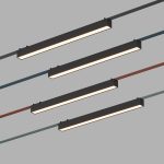 Трековый однофазный светильник Denkirs Belty Linear DK5577-BK