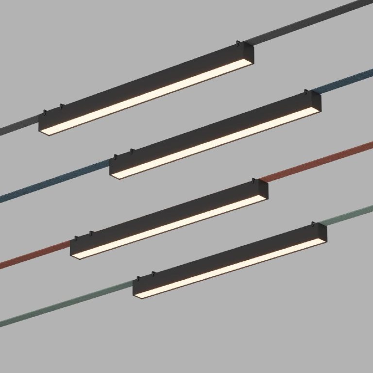 Трековый однофазный светильник Denkirs Belty Linear DK5577-BK