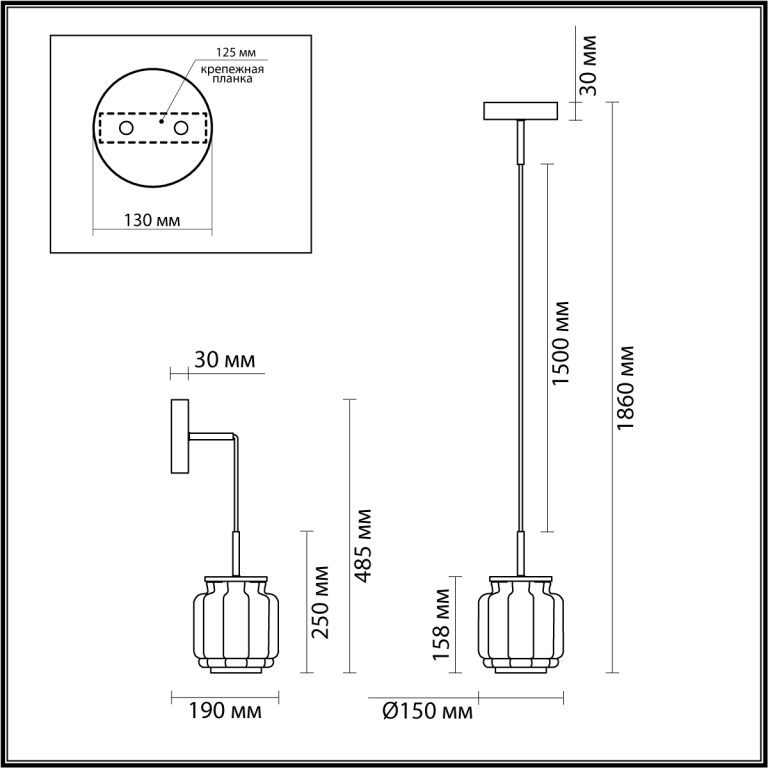 Подвесной светильник Odeon Light Jam 5409/5L
