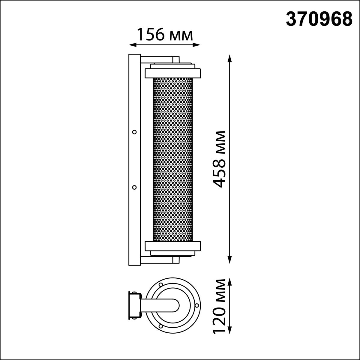 Уличный настенный светильник Novotech Matrix 370968 Уличный настенный светильник Novotech Matrix 370968