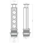 Блок розеток 105S Mebax 00-00001168