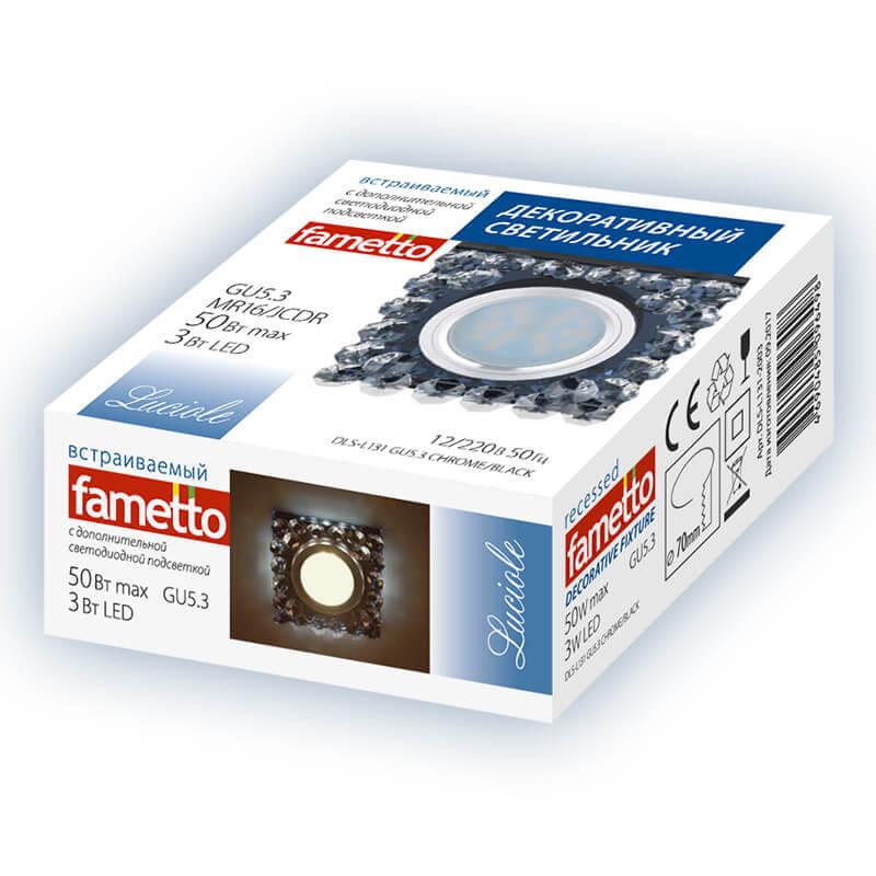 Встраиваемый светильник Fametto Luciole DLS-L130 GU5.3 Chrome/Clear Встраиваемый светильник Fametto Luciole DLS-L130 GU5.3 Chrome/Clear