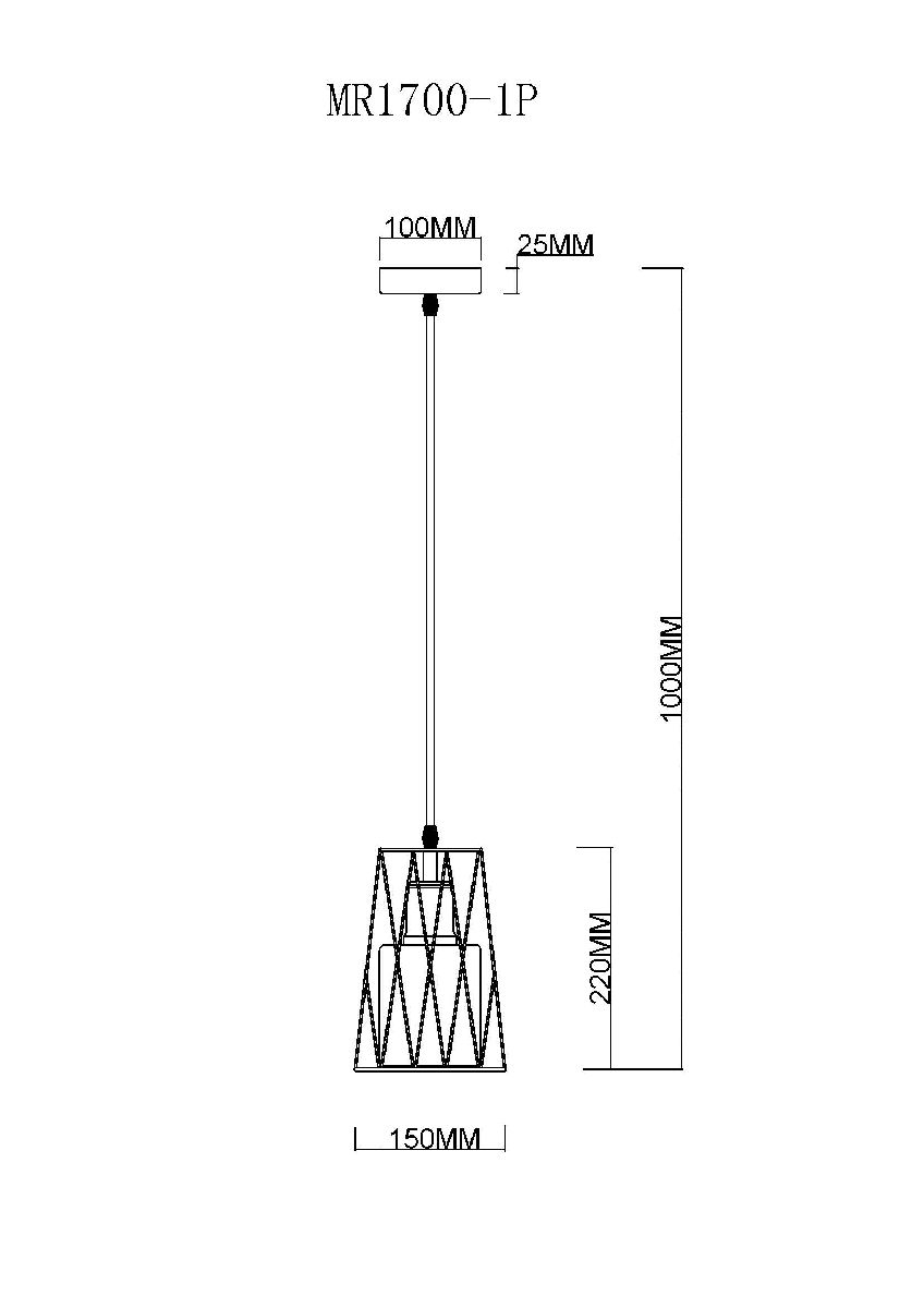 Подвесной светильник MyFar Scrum MR1700-1P Подвесной светильник MyFar Scrum MR1700-1P