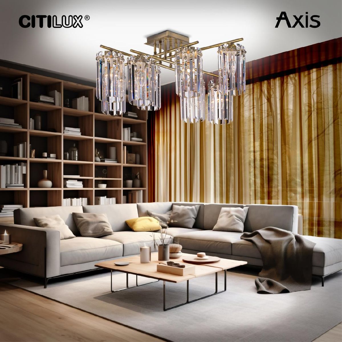 Потолочная люстра Citilux Axis CL313283 Потолочная люстра Citilux Axis CL313283