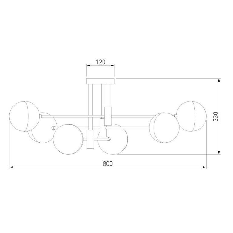 Потолочная люстра Eurosvet Nuvola 70129/6 хром