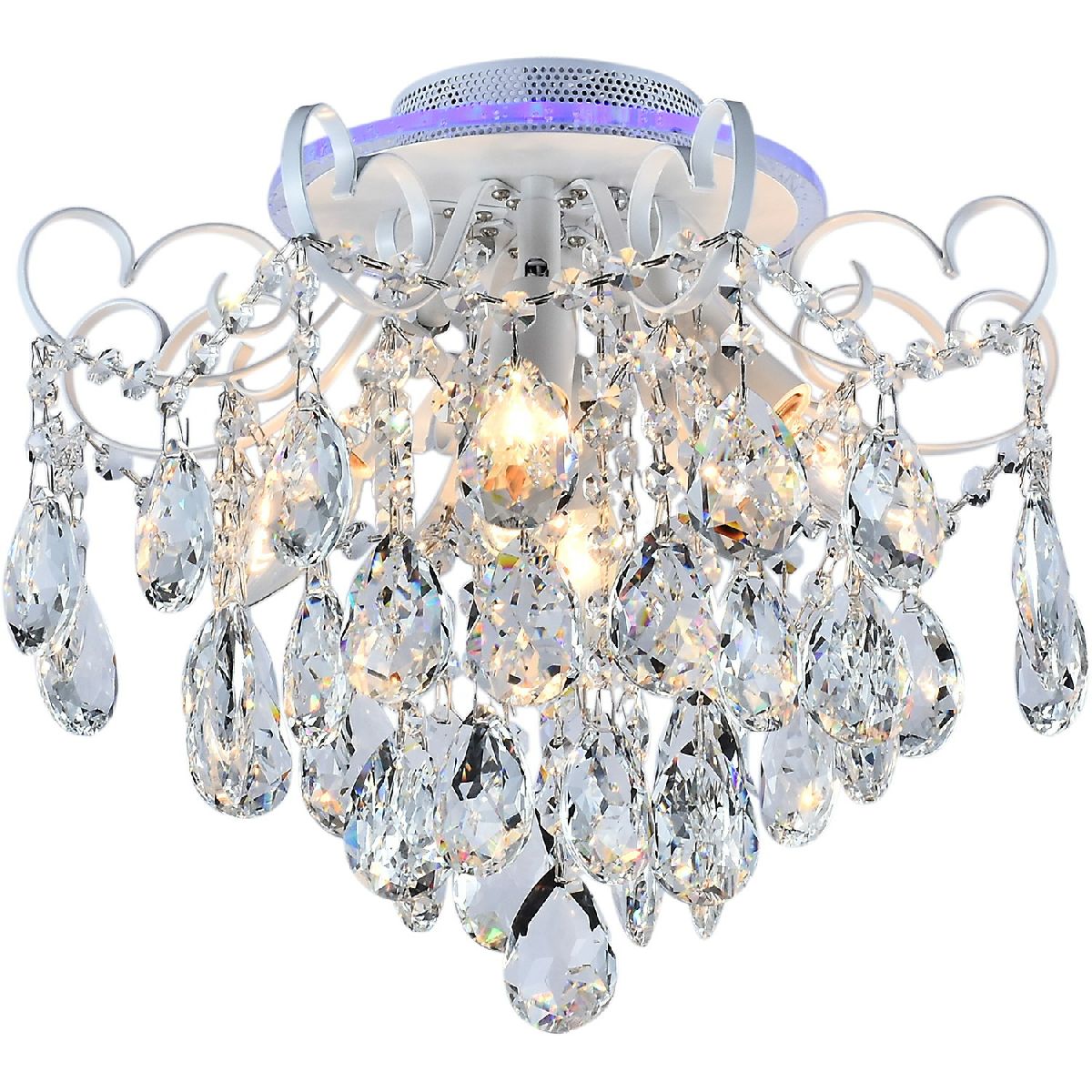 Потолочная люстра Reluce 04024-0.3-04 WH+SILVER PN+RGB Потолочная люстра Reluce 04024-0.3-04 WH+SILVER PN+RGB