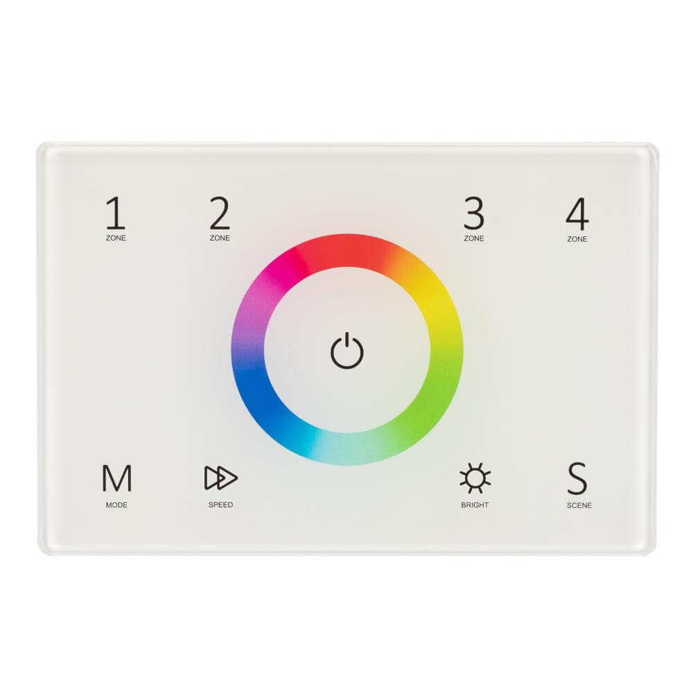 Панель Arlight Sens Smart-P83-RGB White (230V, 4 зоны, 2.4G) 028402 Панель Arlight Sens Smart-P83-RGB White (230V, 4 зоны, 2.4G) 028402