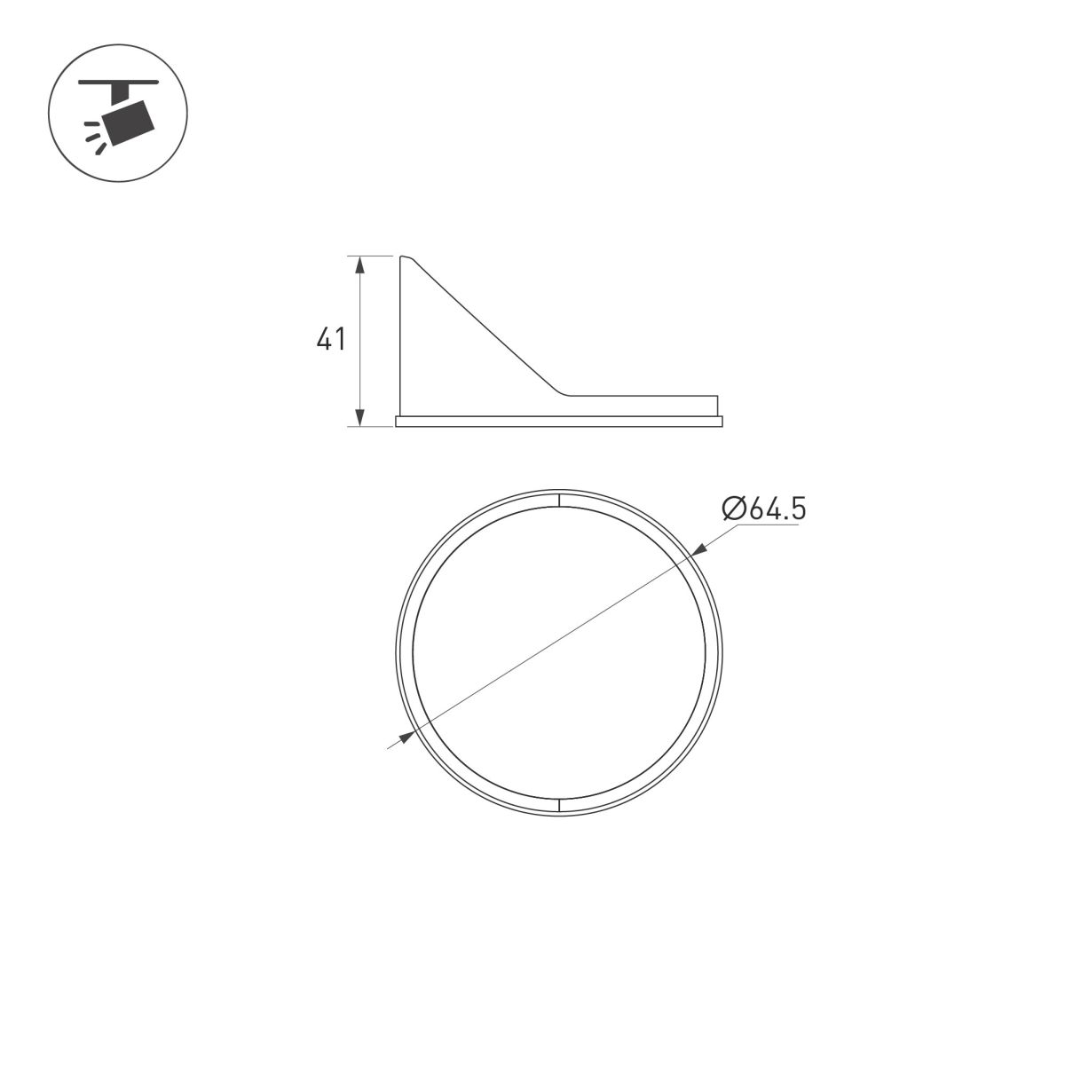 Насадка антибликовая Arlight LGD-ARTIFACT-HALF-SNOOT-R65 (WH) (Металл) 057159 Насадка антибликовая Arlight LGD-ARTIFACT-HALF-SNOOT-R65 (WH) (Металл) 057159