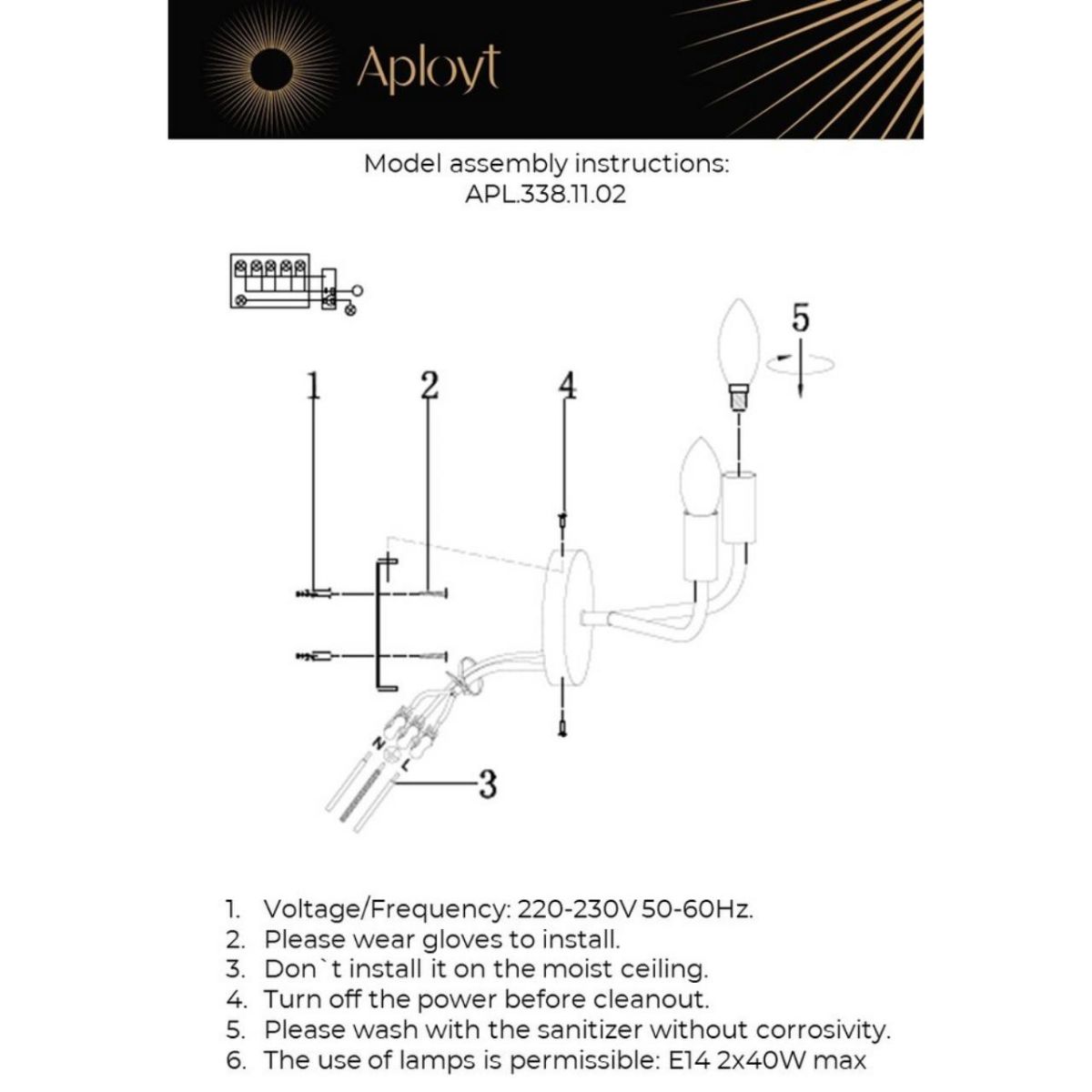 Бра Aployt Evlalia APL.338.11.02 Бра Aployt Evlalia APL.338.11.02