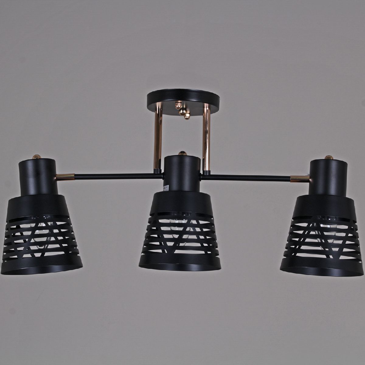 Потолочная люстра Reluce 06074-3.3-03 BK+FG Потолочная люстра Reluce 06074-3.3-03 BK+FG