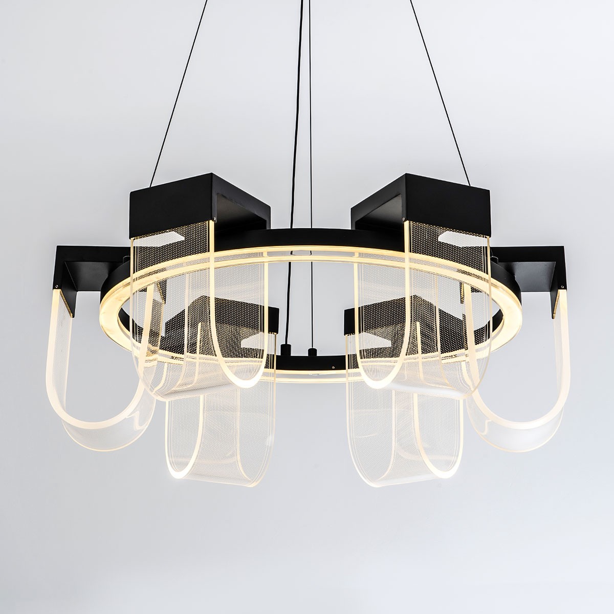 Подвесная люстра LED4U L7707-600 BK Подвесная люстра LED4U L7707-600 BK