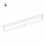 Трековый магнитный светильник Arlight MAG-FLAT-45-L605-18W Day4000 (BK, 100 deg, 24V, DALI) 046583