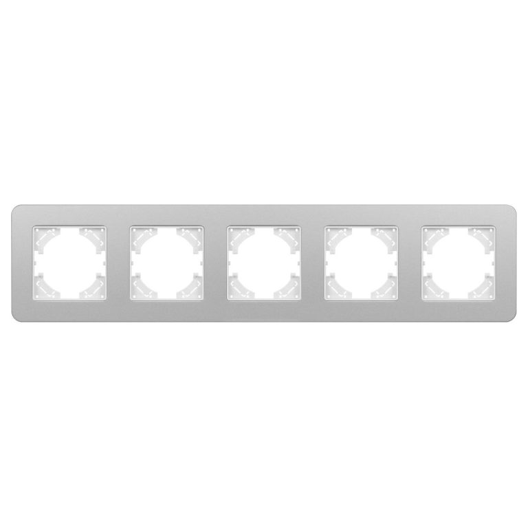 Рамка на 5 постов алюминиевая Arlight FRM-AKIRY-SFAL-5-SR 049746