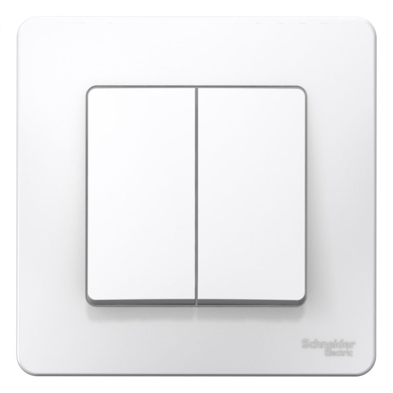 Выключатель 2-клавишный 10А Systeme Electric Blanca внутр BLNVS010501