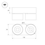 Накладной спот Arlight SP-PLURIO-SURFACE-RS179x78-18W Day4000 040462