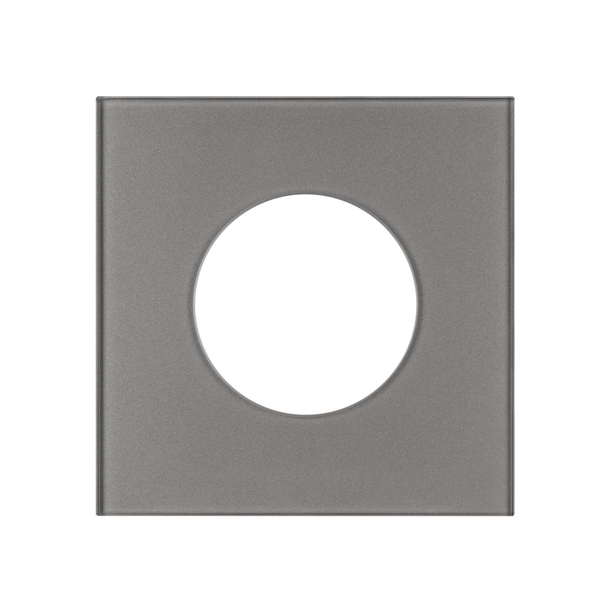 Рамка стеклянная на 1 пост Arlight FRM-GLARE-GC-1-GR 043834 Рамка стеклянная на 1 пост Arlight FRM-GLARE-GC-1-GR 043834