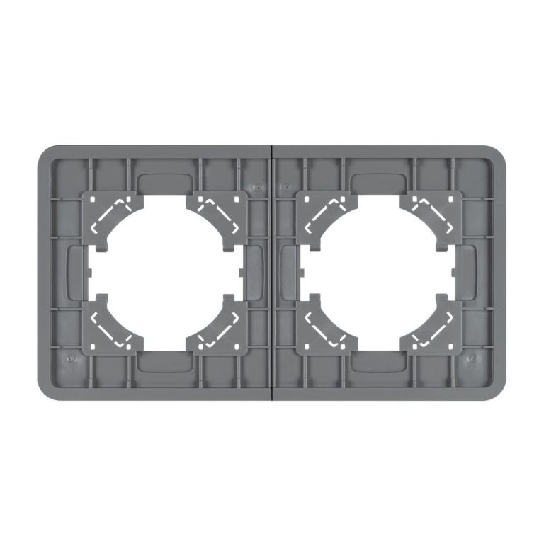 Рамка на 2 поста стеклянная Arlight FRM-OMALI-GS-2-GR 049694