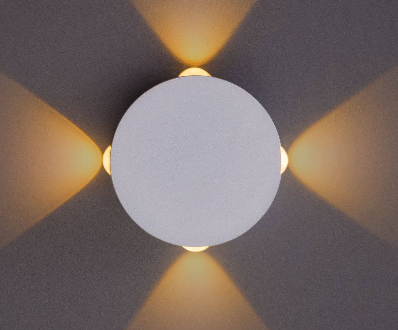 Настенный светодиодный светильник Arte Lamp Tamburello A1525AP-1WH Настенный светодиодный светильник Arte Lamp Tamburello A1525AP-1WH