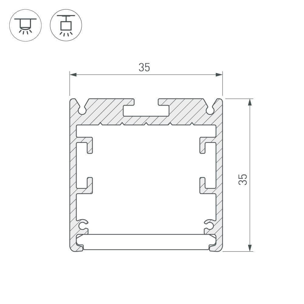 Профиль Arlight SL-ARC-LINE 025520 Профиль Arlight SL-ARC-LINE 025520