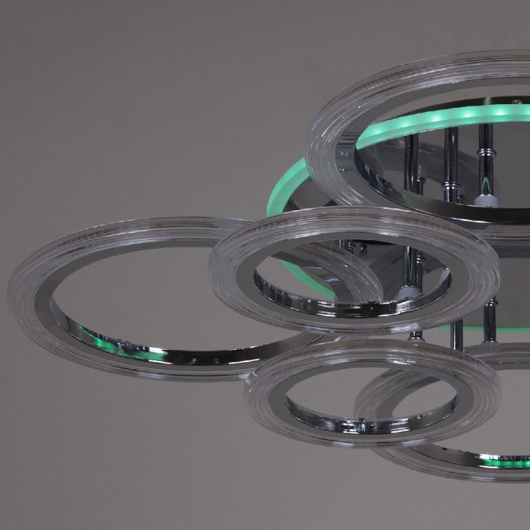 Потолочная люстра Reluce 09812-3.3-4+4D CR (RGB)