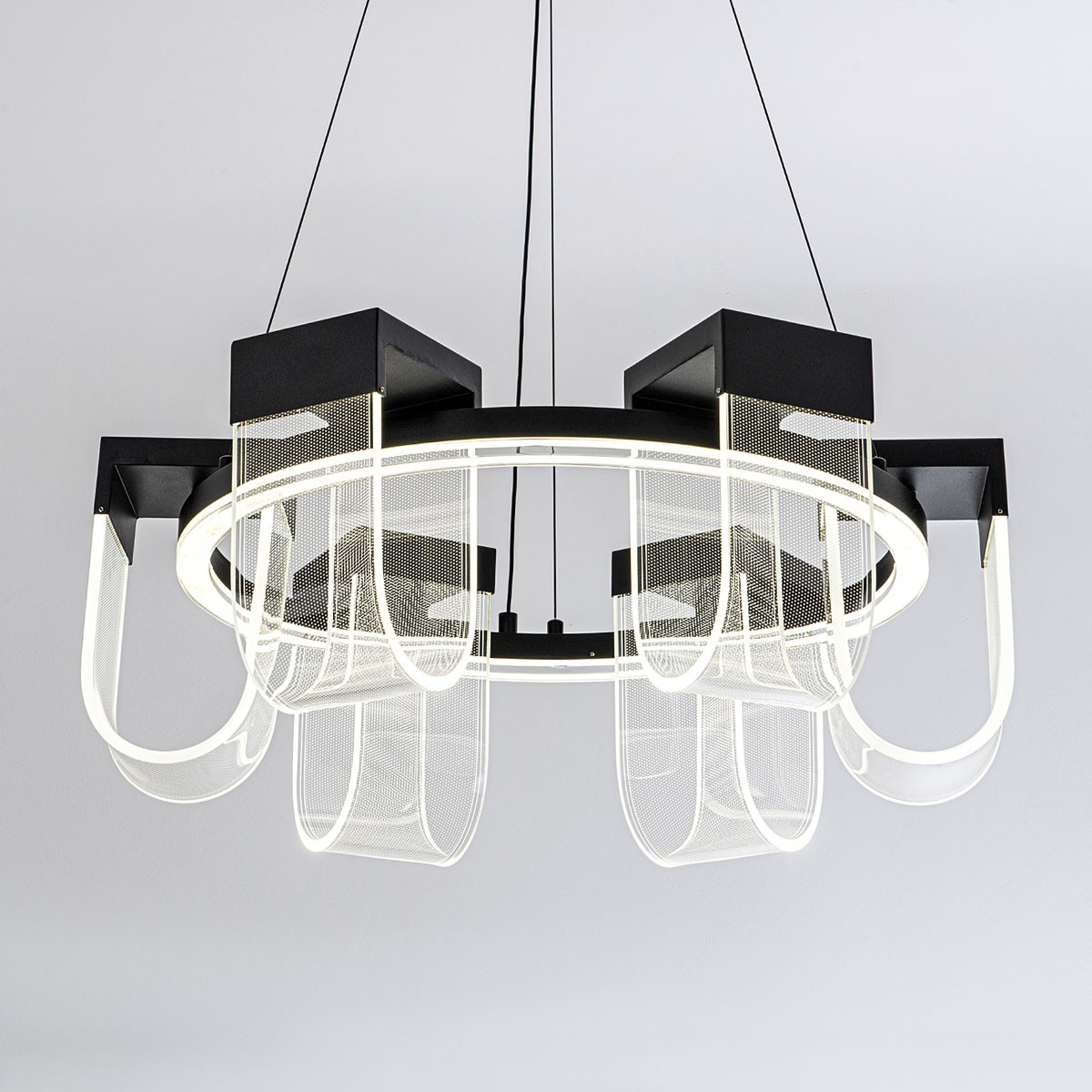 Подвесная люстра LED4U L7707-600 BK Подвесная люстра LED4U L7707-600 BK
