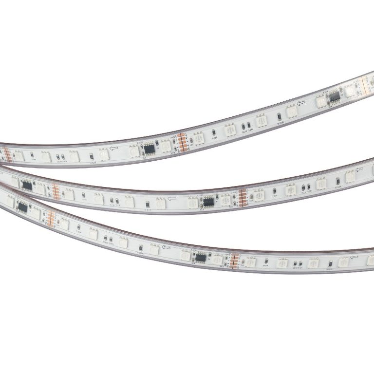 Светодиодная герметичная лента Arlight DMX-PS-B60-12mm 24V RGB-PX6 (14 W/m, IP67, 5060, 5m) 039182