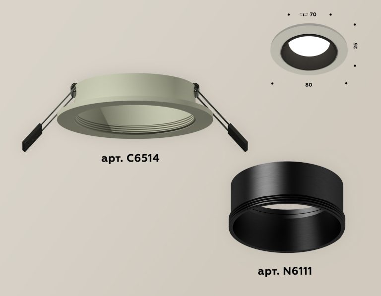 Встраиваемый светильник Ambrella Light Techno XC6514002 (C6514, N6111)