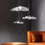 Подвесной светильник DeLight Collection Manta 2049P/D300 silver/clear