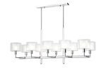 Люстра на штанге Crystal Lux MAESTRO SP-PL10 L1100 CHROME