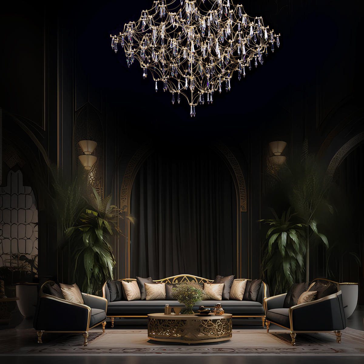 Подвесная люстра Loft IT Mira 10259/1000 Gold Asfour Подвесная люстра Loft IT Mira 10259/1000 Gold Asfour
