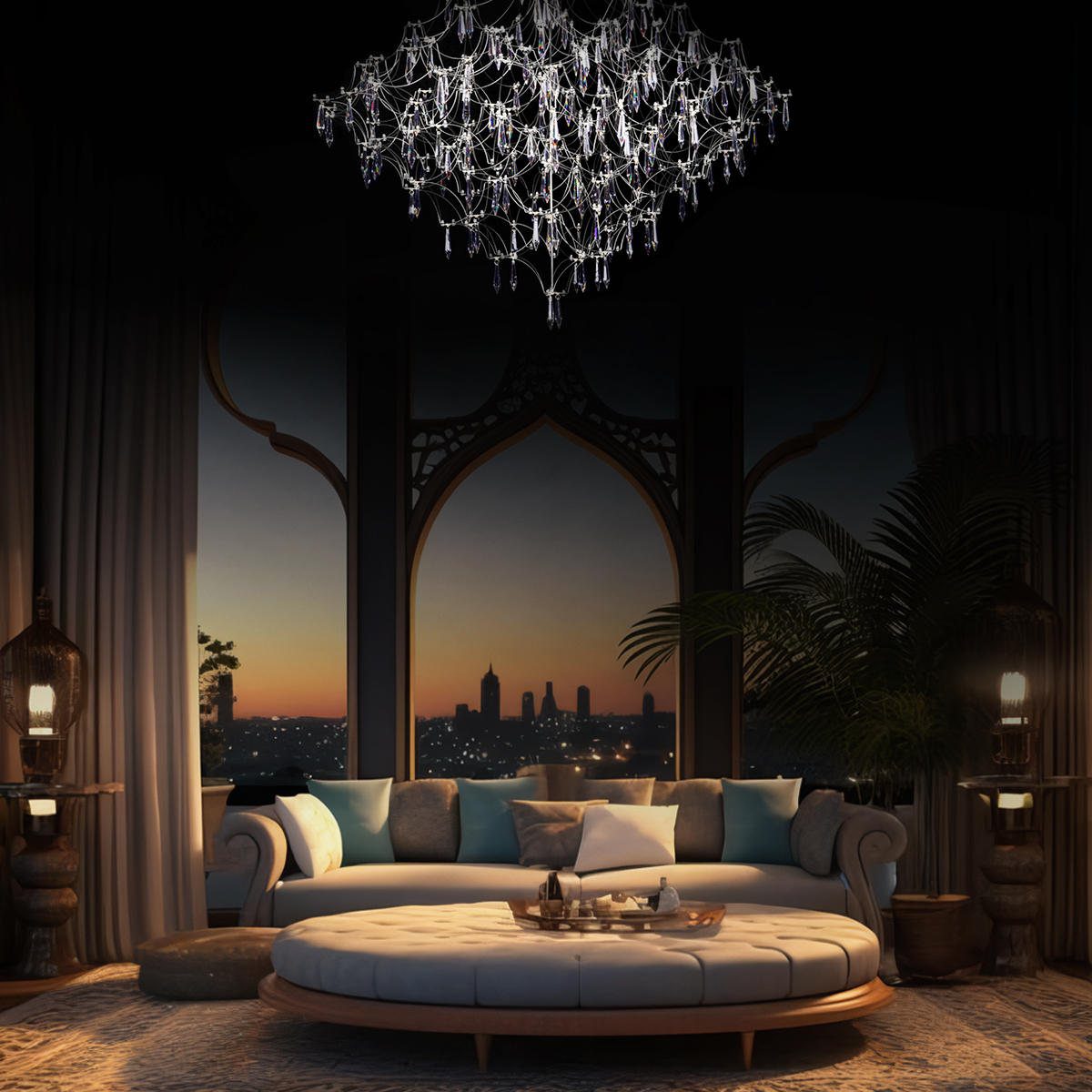 Подвесная люстра Loft IT Mira 10259/800 Silver Asfour Подвесная люстра Loft IT Mira 10259/800 Silver Asfour
