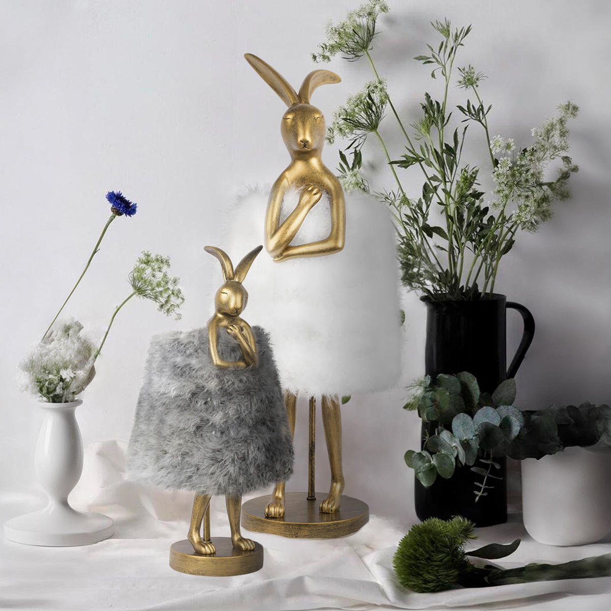 Настольная лампа Loft IT Lapine 10315/A Grey fluff Настольная лампа Loft IT Lapine 10315/A Grey fluff
