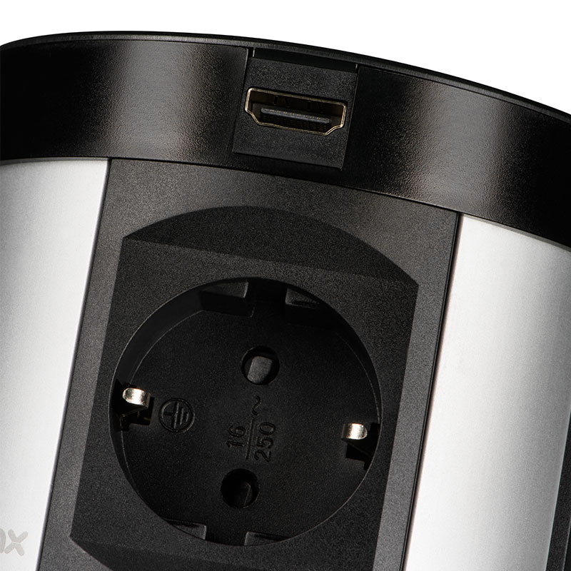 Блок розеток 107J (4 секции, 2 USB и 2 HDMI) Mebax 00-00001465 Блок розеток 107J (4 секции, 2 USB и 2 HDMI) Mebax 00-00001465