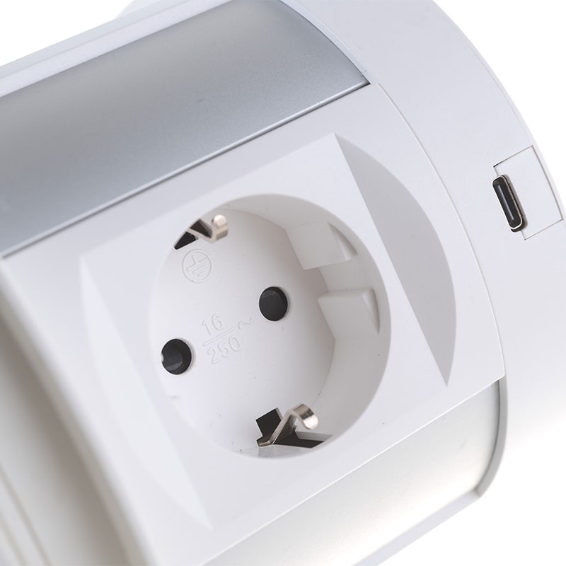 Блок розеток 107J (4 секции, 2 USB А + 2 USB С) Mebax 00-00001171 Блок розеток 107J (4 секции, 2 USB А + 2 USB С) Mebax 00-00001171