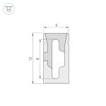 Силиконовый профиль Arlight WPH-FLEX-0612-SIDE-S8-10m WHITE 040825
