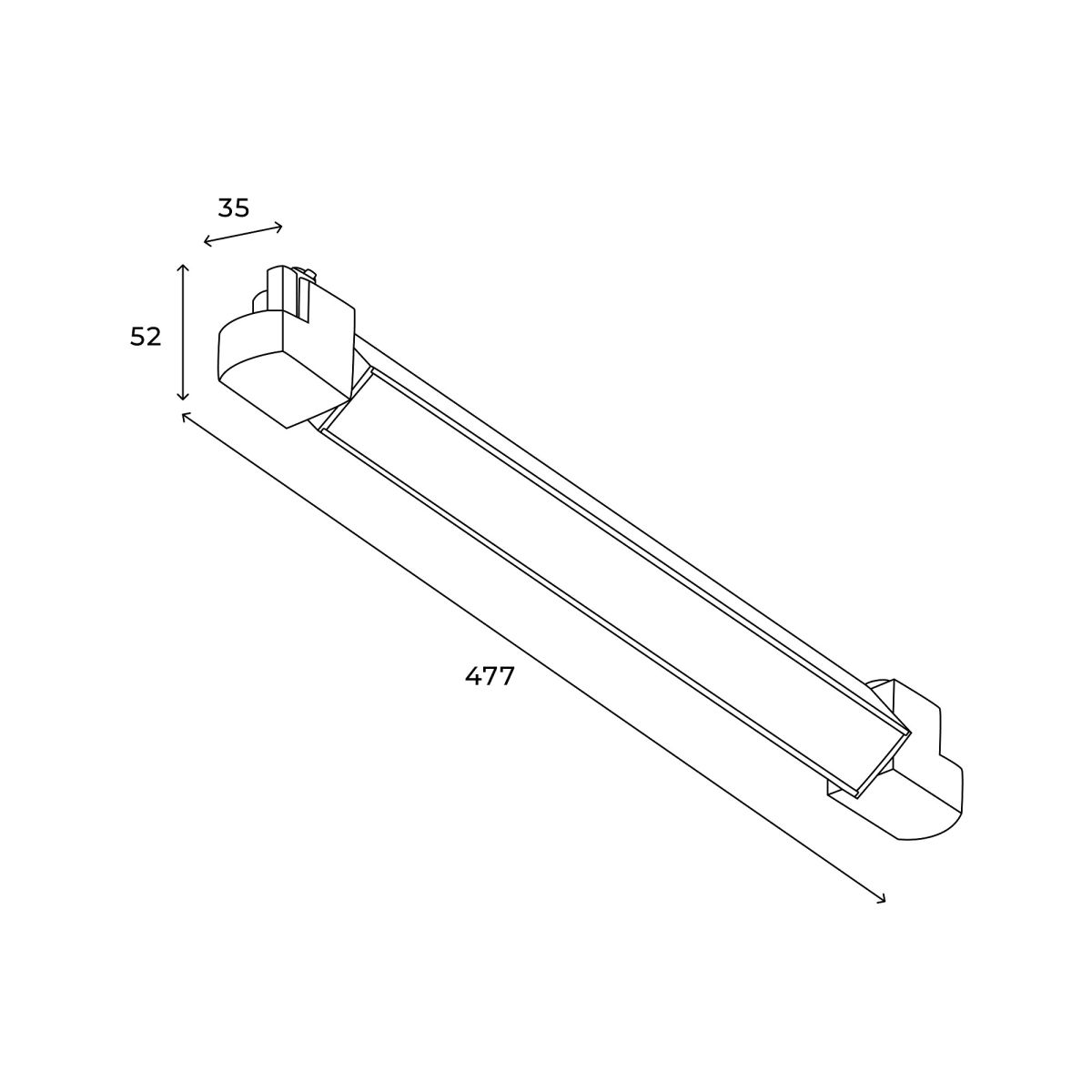Трековый однофазный светильник Hesby Lighting Skylite HSBL_0024 Трековый однофазный светильник Hesby Lighting Skylite HSBL_0024