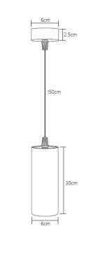 Подвесной светодиодный светильник Fiberli Tube630BW 12110101