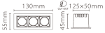Встраиваемый светильник Fiberli XL003-3T 12130302