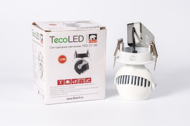 Встраиваемый светодиодный светильник Fiberli 7002-ZZ10W(W) 12130501