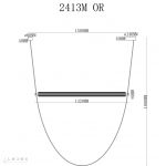 Подвесной светильник iLedex Rocks 2413M OR