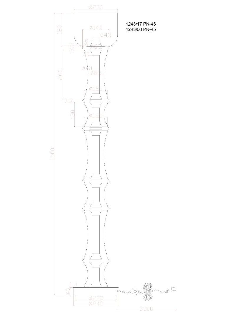 Торшер Divinare Sterzo 1244/17 PN-60