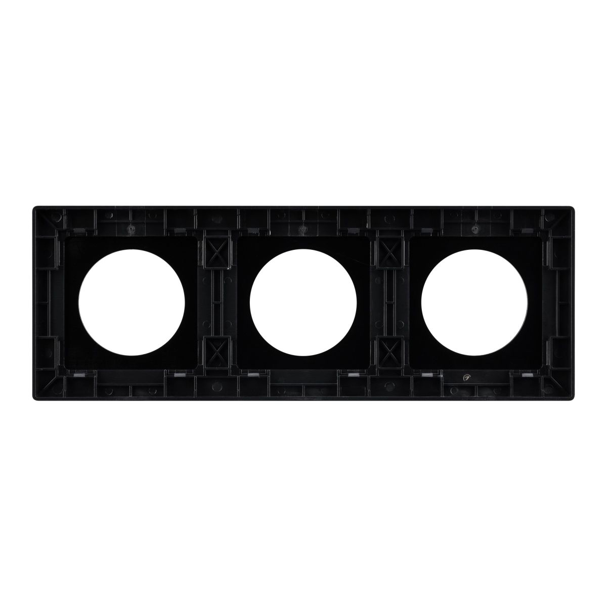 Рамка 3-местная алюминиевая Arlight FRM-PRESTO-ALR-3-BK 043872 Рамка 3-местная алюминиевая Arlight FRM-PRESTO-ALR-3-BK 043872