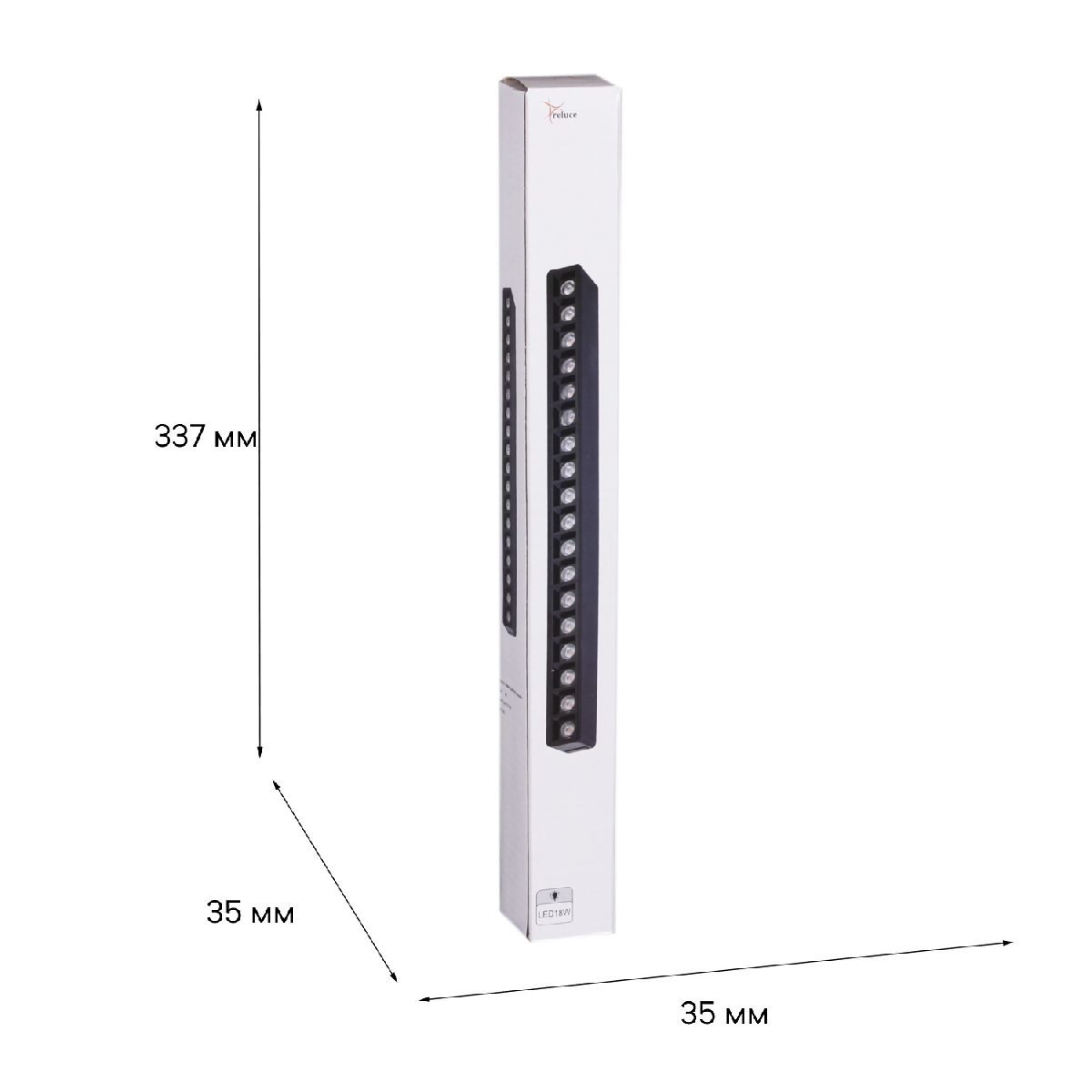 Трековый магнитный светильник Reluce 13004-9.3-001UR magnetic LED18W BK Трековый магнитный светильник Reluce 13004-9.3-001UR magnetic LED18W BK