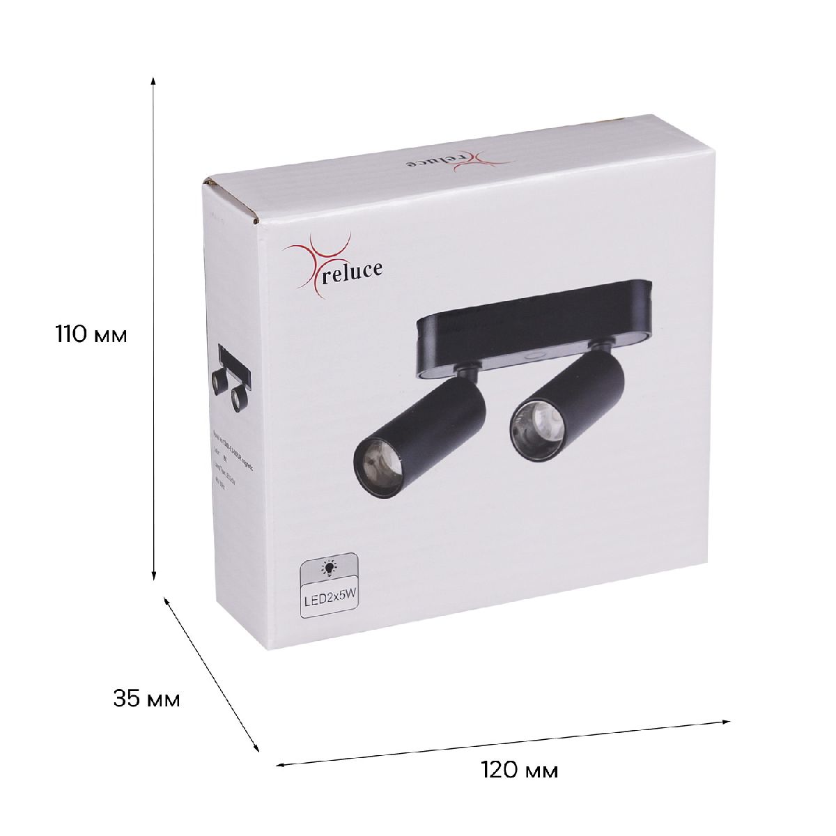 Трековый магнитный светильник Reluce 13005-9.3-002UR magnetic LED2x5W BK Трековый магнитный светильник Reluce 13005-9.3-002UR magnetic LED2x5W BK
