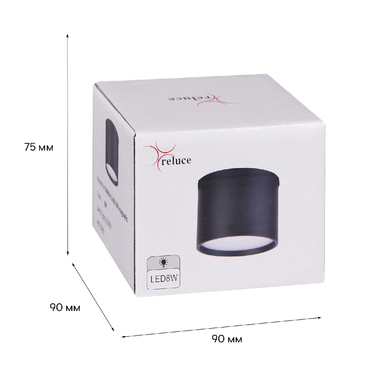 Трековый магнитный светильник Reluce 13006-9.3-001UR magnetic LED8W BK Трековый магнитный светильник Reluce 13006-9.3-001UR magnetic LED8W BK