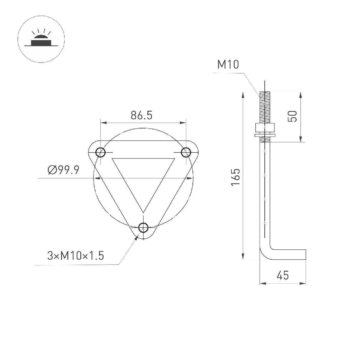 Ландшафтный светильник Arlight LGD-LANDMARK-BOLL-H1200-20W Warm3500-MIX 047692 Ландшафтный светильник Arlight LGD-LANDMARK-BOLL-H1200-20W Warm3500-MIX 047692