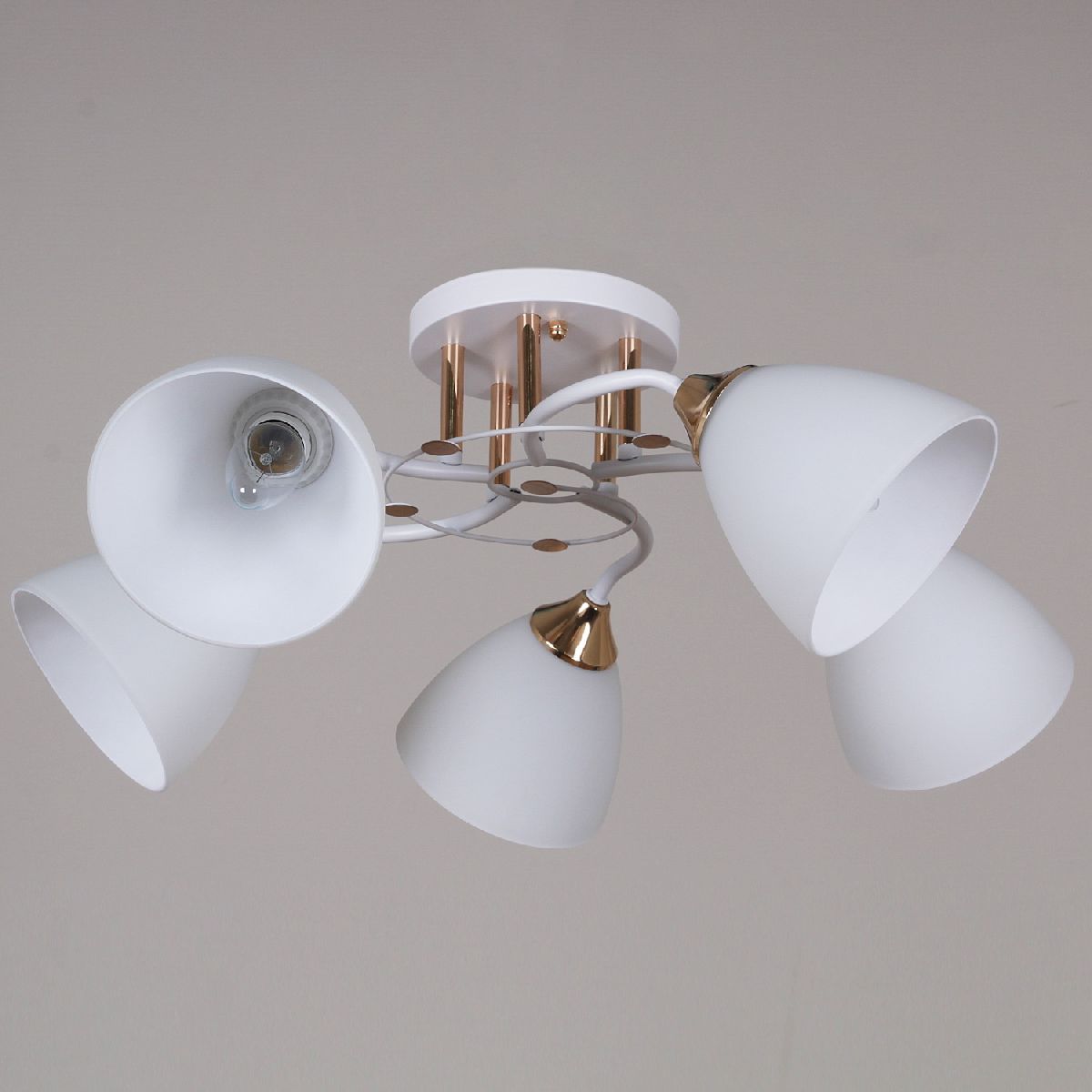 Потолочная люстра Reluce 06104-0.3-05 WH+FG Потолочная люстра Reluce 06104-0.3-05 WH+FG