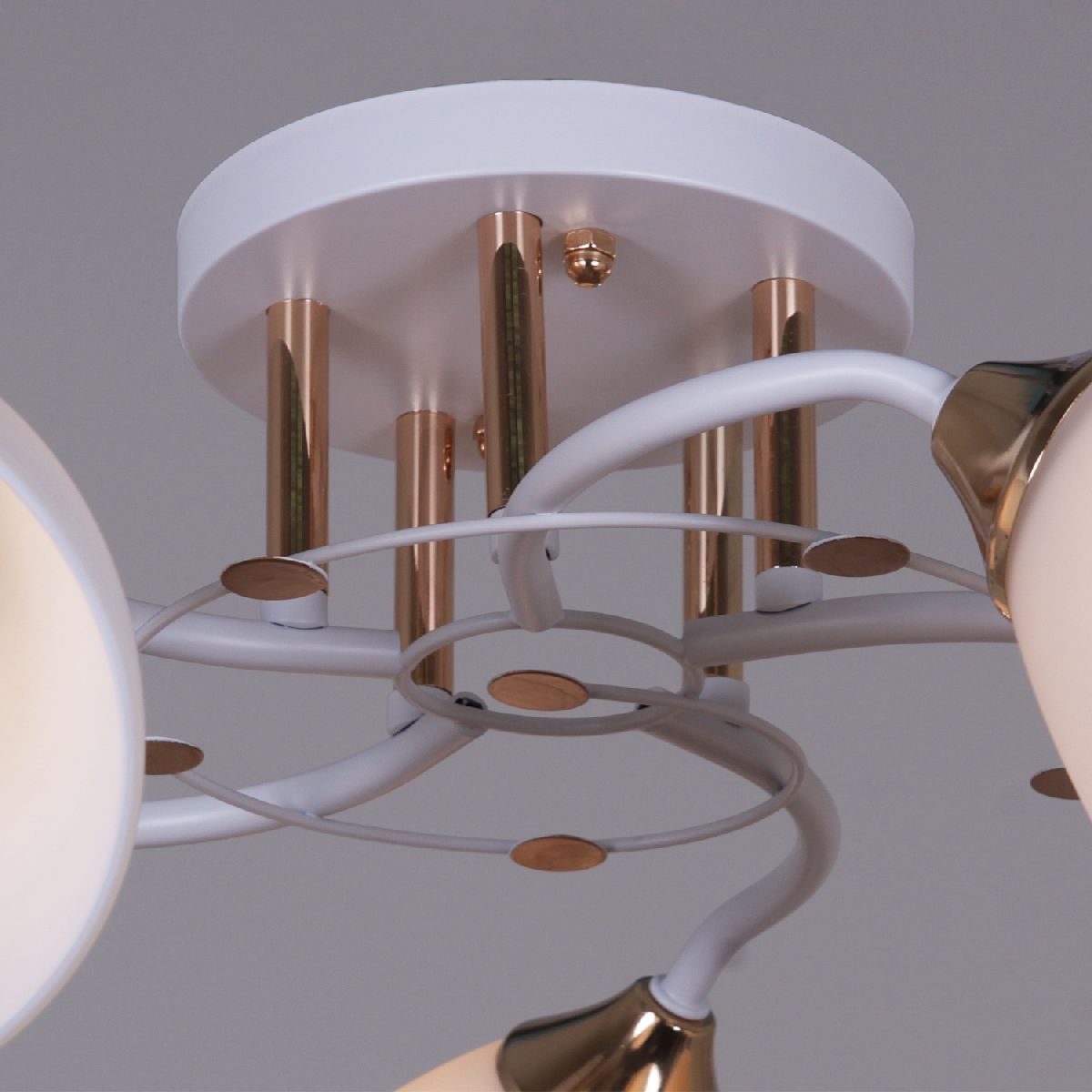 Потолочная люстра Reluce 06104-0.3-05 WH+FG Потолочная люстра Reluce 06104-0.3-05 WH+FG