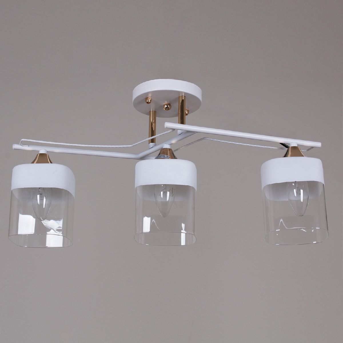 Потолочная люстра Reluce 06096-0.3-03 WH+FG Потолочная люстра Reluce 06096-0.3-03 WH+FG